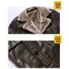 ChaquetasCálida chaqueta de cuero con pelo.