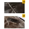 Warm leather jacket with furJackets