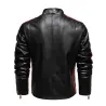 Short leather jacket - decorative patchesJackets