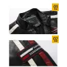 Short leather jacket - decorative patchesJackets