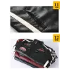 Short leather jacket - decorative patchesJackets