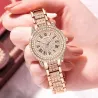 SUNKTA - montre à quartz élégante avec cristaux - or rose