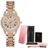 SUNKTA - montre à quartz élégante avec cristaux - or rose
