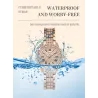 SUNKTA - montre à quartz élégante avec cristaux - or rose