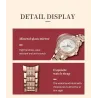 SUNKTA - montre à quartz élégante avec cristaux - or rose