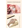 SUNKTA - montre à quartz élégante avec cristaux - or rose