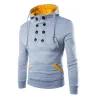 Warm hoodie - with collar buttonsHoodies & Sweatshirt