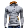 Warm hoodie - with collar buttonsHoodies & Sweatshirt