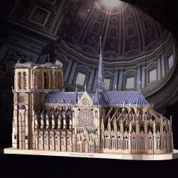 3D metal puzzles - Notre Dame Cathedral - DIY model - building kitMetal
