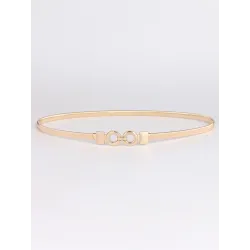 Elegant gull elastisk belte