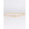 Eleganter goldener elastischer Gürtel
