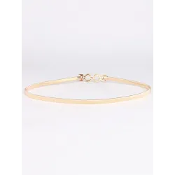 Eleganter goldener elastischer Gürtel
