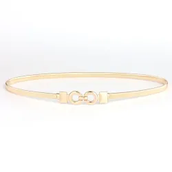 Elégante ceinture élastique dorée