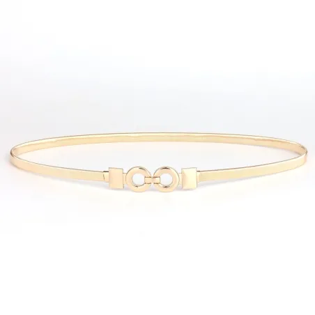 Eleganter goldener elastischer Gürtel