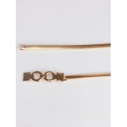 Eleganter goldener elastischer Gürtel