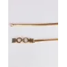 Cinto elástico dourado elegante