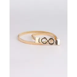 Eleganter goldener elastischer Gürtel