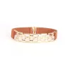 CinturonesCinturón elástico de moda - con cadena decorativa de metal dorado
