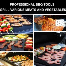 Non-stick BBQ grillmat - hittebestendig - 40 * 33cmBarbecue - BBQ