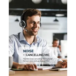 Mpow HC6 - USB kablet headset - hodetelefoner med mikrofon - 3,5 mm