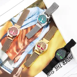 Aromaterapi diffuser armbånd - rustfrit stål mesh rem