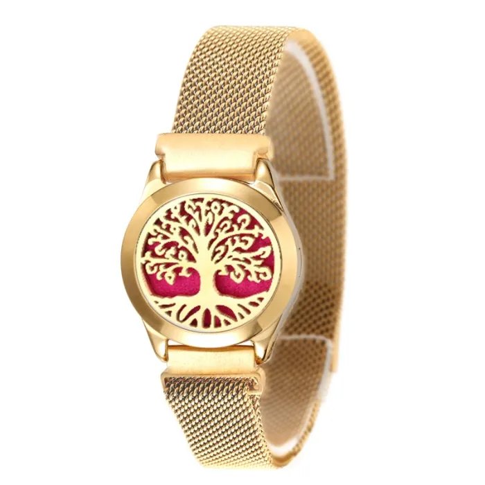 Aromaterapi diffuser armbånd - rustfrit stål mesh rem
