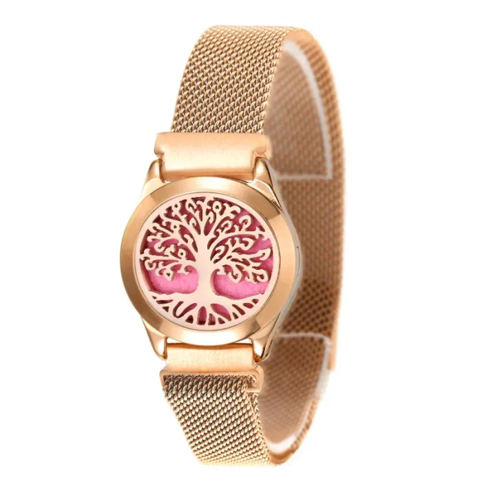 Aromaterapi diffuser armbånd - rustfrit stål mesh rem