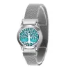 Aromaterapi diffuser armbånd - rustfrit stål mesh rem