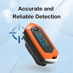 Yongrow - pulsossimetro digitale medico da dito - misuratore di pulsazioni / ossigeno nel sangue / saturazione - monitor SPO2 PR