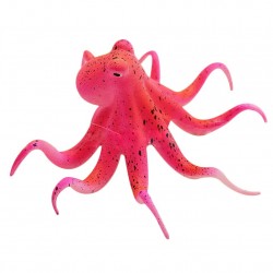 Fluorescerende kunstig blekksprut - med sugekopp - akvariedekorasjon