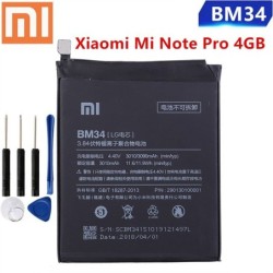 Bateria BM34 original - 3010mAh - para Xiaomi Mi Note Pro 4GB RAM - com ferramentas