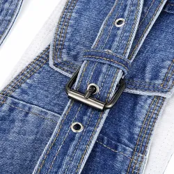 Mode bredt denimbælte