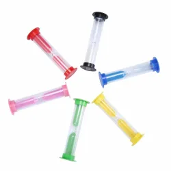 Timeglass - med sand - klokketimer - 6 stk