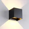 Lampada da parete LED quadrata - orientabile - impermeabile IP65 - AC85-265V - 6W