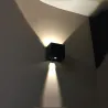 Fyrkantig LED-vägglampa - justerbar - IP65 vattentät - AC85-265V - 6W