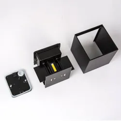 Kwadratowy kinkiet LED - regulowany - IP65 wodoodporny - AC85-265V - 6WKinkiety
