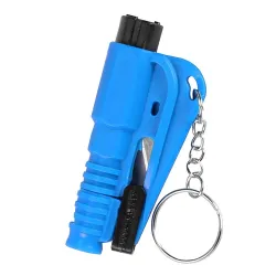 Mini marteau d'urgence de sécurité 3 en 1 - coupe-ceinture - brise-vitre