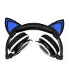 Fones de ouvido infantis - LED - orelhas de gato brilhantes - conector de 3,5 mm