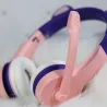 Casque oreilles de chat lumineux - casque filaire - avec microphone