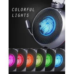 ZOP N43 - spillhodetelefoner - headset med mikrofon / LED-lys