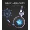 ZOP N43 - casque de jeu - casque avec microphone / lumières LED