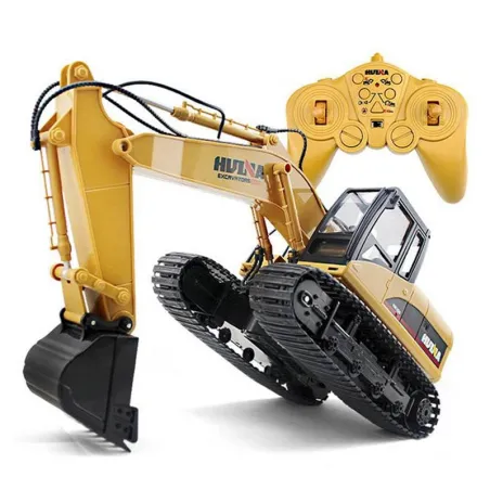 R/C gravemaskin - 15 kanaler - 2,4G - 1/14 - med batteri - RTR leketøy