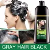 Hedelmäyrtti - musta shampoo - pysyvä harmaa hiusväri - 500ml - 2 kpl