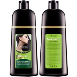 Frugt urte - sort shampoo - permanent grå hårfarve - 500ml - 2 stk.