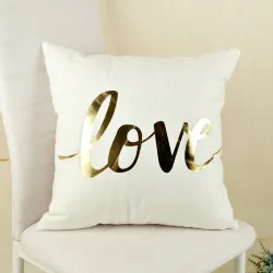 Fronha de luxo - abacaxi - estampa dourada - 45cm * 45cm