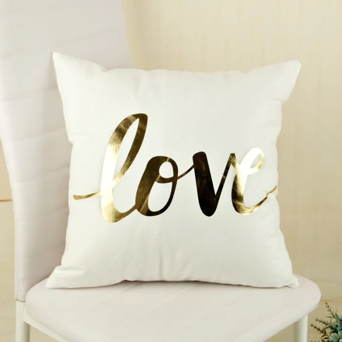 Fronha de luxo - abacaxi - estampa dourada - 45cm * 45cm