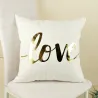 Fronha de luxo - abacaxi - estampa dourada - 45cm * 45cm
