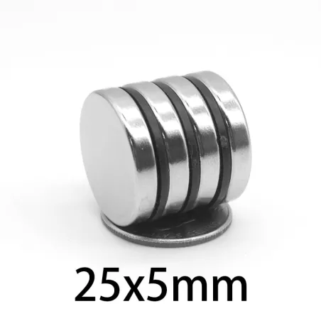 N35 - neodymmagnet - stærk skive - 25mm * 5mm
