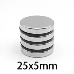 N35 - neodymmagnet - stærk skive - 25mm * 5mm