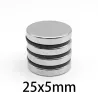 N35 - neodymmagnet - stærk skive - 25mm * 5mm